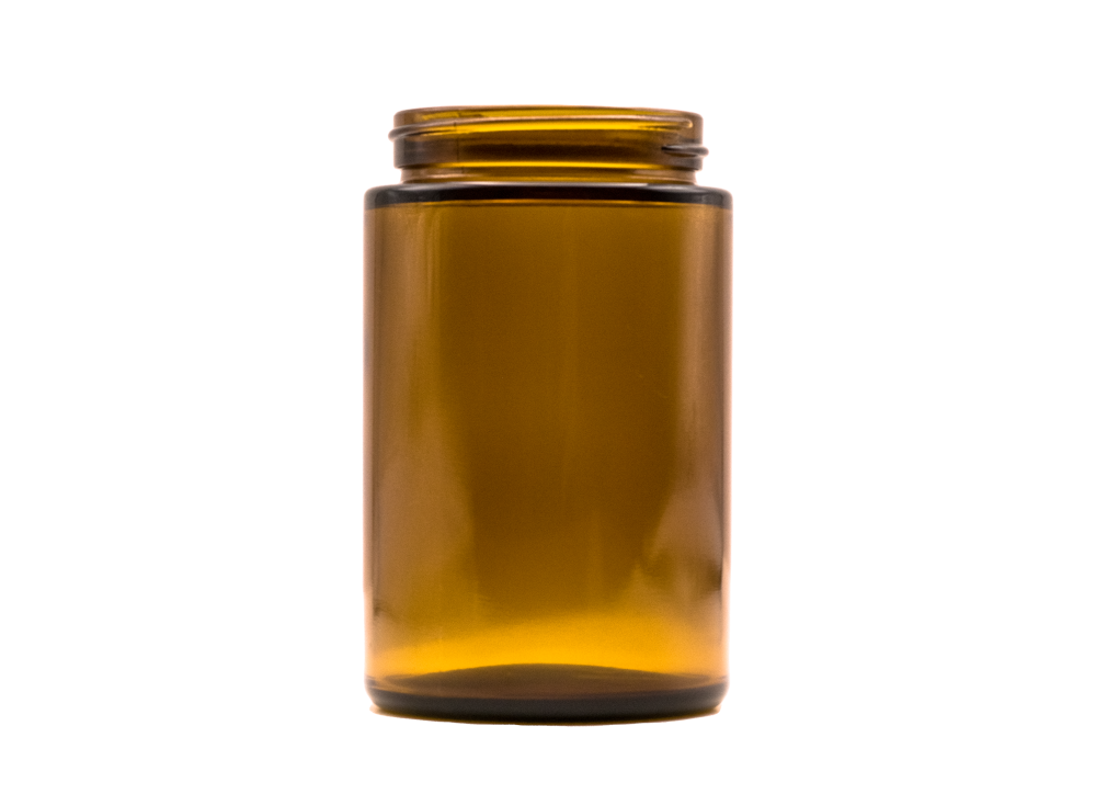 5oz Flush Amber Jar <br> Fits Flush Cap